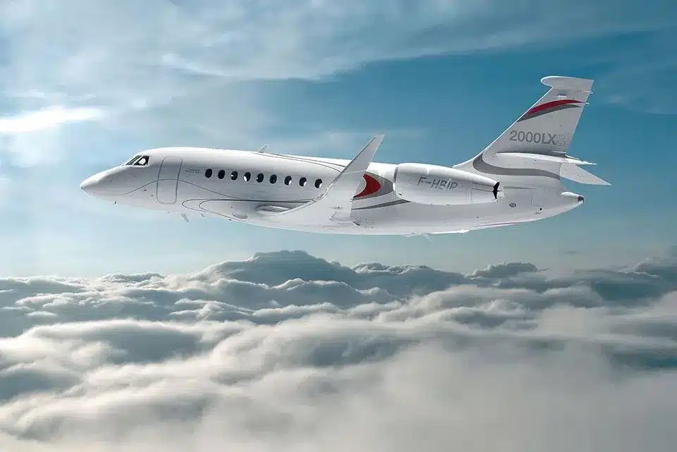Falcon 2000 DX — Raton to Los Angeles