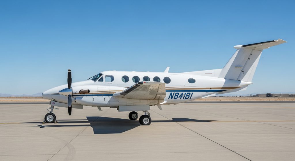 King Air 260 — Zurich to Barcelona